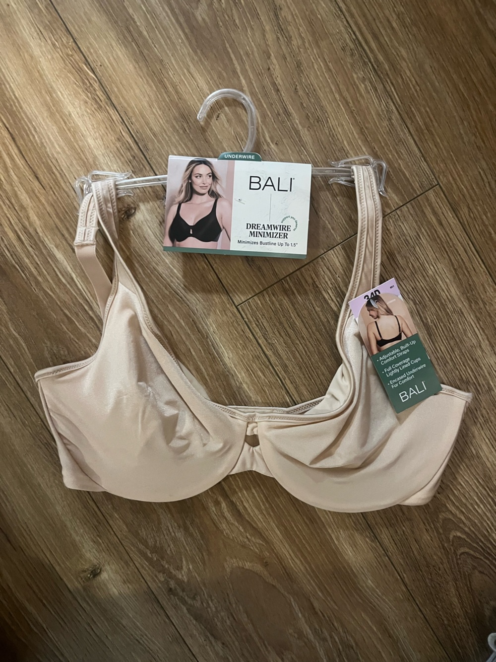 Bali Dreamwire Minimizer Bra, Nude NWT MSRP;$48 34D